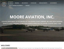 Tablet Screenshot of mooreaviation.com